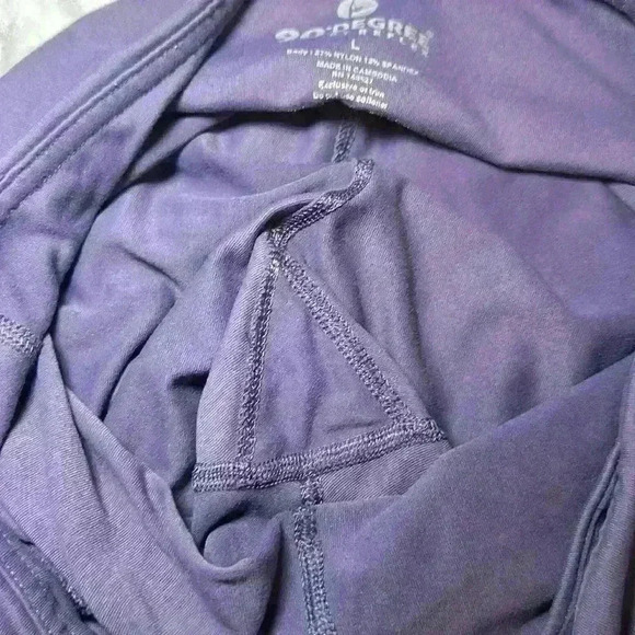 90 Degree by Reflex Plum Colored Super Stretchy Leggings Women’s Size Large - Picture 8 of 9